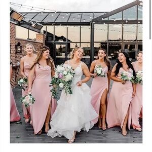 NWT, Allie Bridals bridesmaids dress in style 1685 and color sunset! 🍂🌅